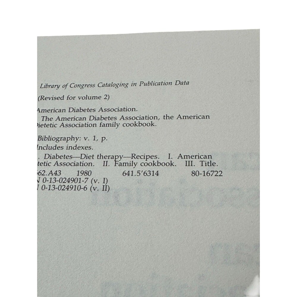 VGC The American Diabetes Association Family Cookbook volume III - Picture 6 of 8